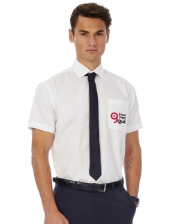 Camicia uomo popeline maniche corte Smart