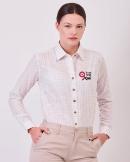 Camicia manica lunga a quadretti