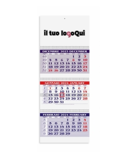 Calendario Trittico a tre spirali