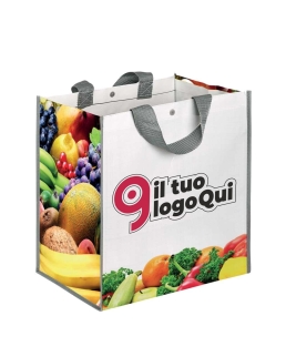 Borsa shopping con soffietto Fruitbox