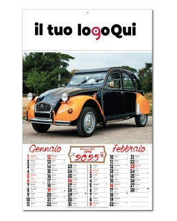 Calendario Auto icone anni 60