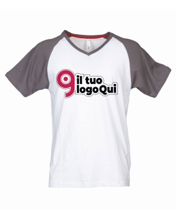 T-shirt con maniche a contrasto Raffaello