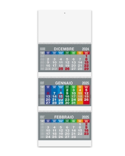 Calendario trittico Spiral Color