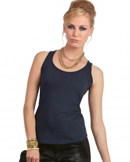 Tank Top Slub schiena nuotatore