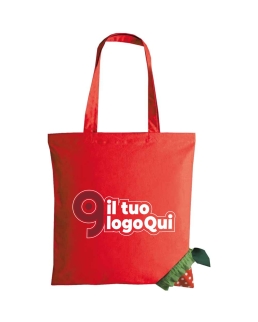 Shopper ripiegabile a forma di fragola