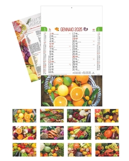 Calendario Frutta e Ortaggi mensile 12 fogli
