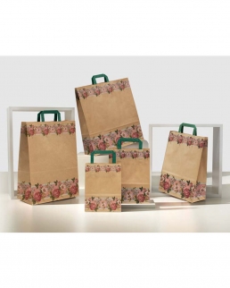 Shopper Fascia Fiorita 45 Avana