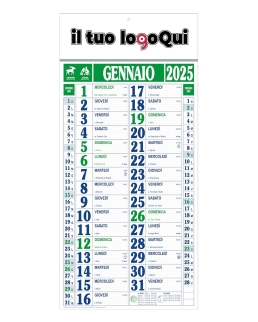 Calendario olandese maxi quadrettato