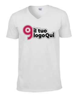 T-shirt con scollatura a V Gildan Soft Style