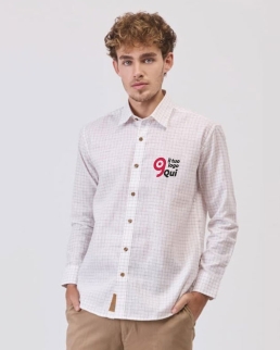 Camicia manica lunga a quadretti