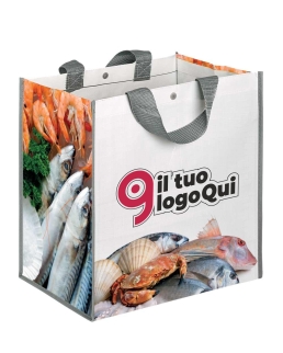 Borsa shopping con soffietto Fishbox