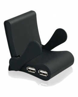 SUPPORTO PER CELLULARE CHAIR CON 4 PORTE USB