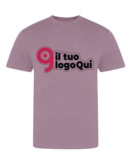 T-shirt a girocollo con cuciture laterali