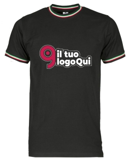 T-shirt da uomo girocollo tricolore